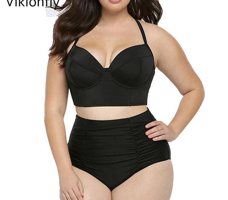 plus size push up bikini