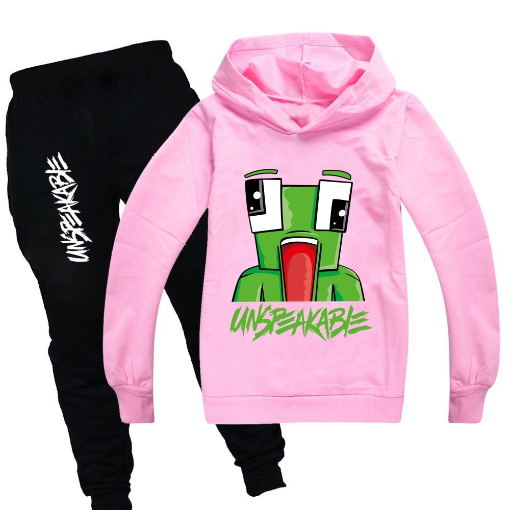 Dgfstm Unspeakable Childrens Pocket Hoodies Suit Child Party Long Sleeve Sportswear for Boys Girls Fans Gift