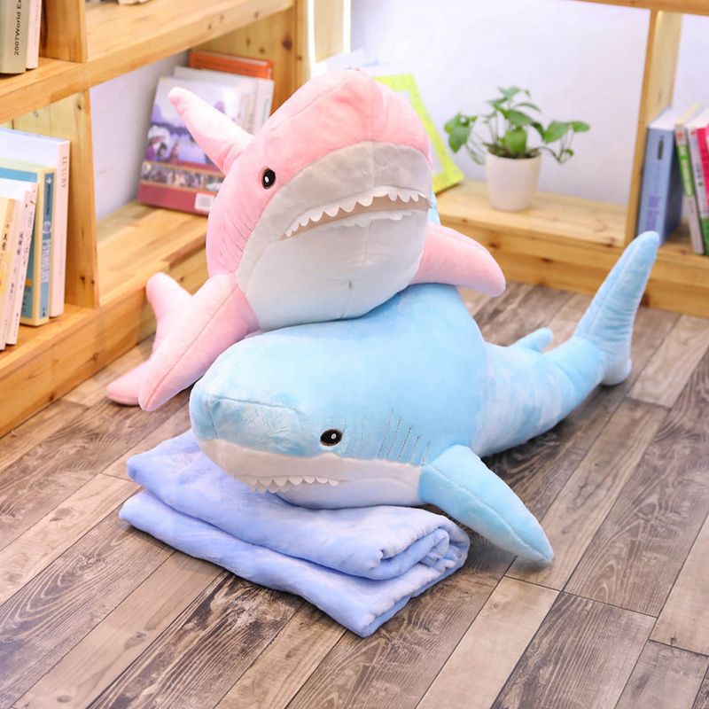 pink shark stuffed animal