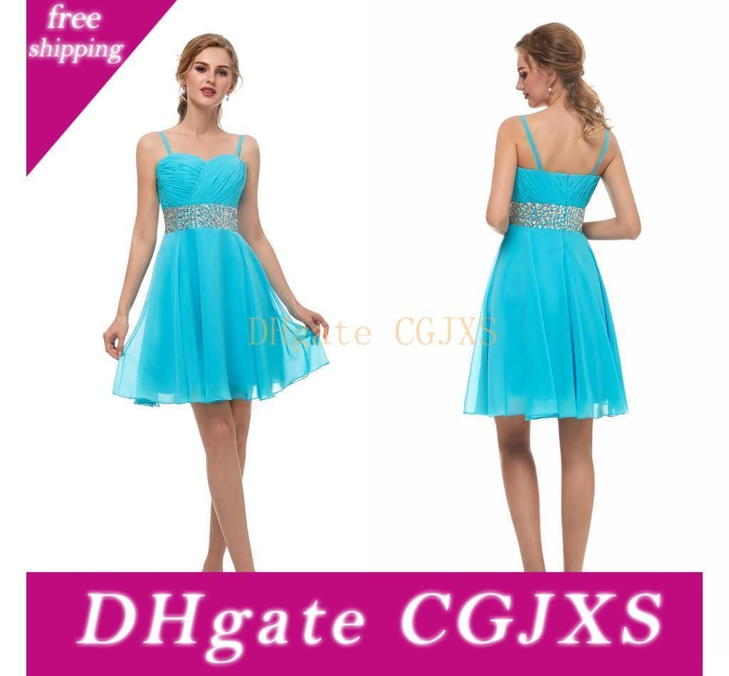aqua bridesmaid dresses short
