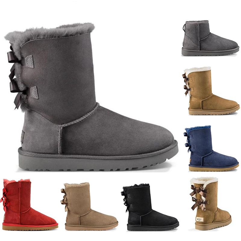 short black snow boots