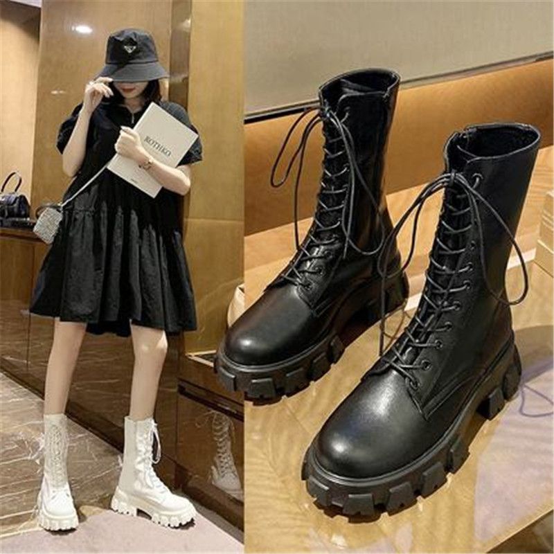 womens black leather calf boots