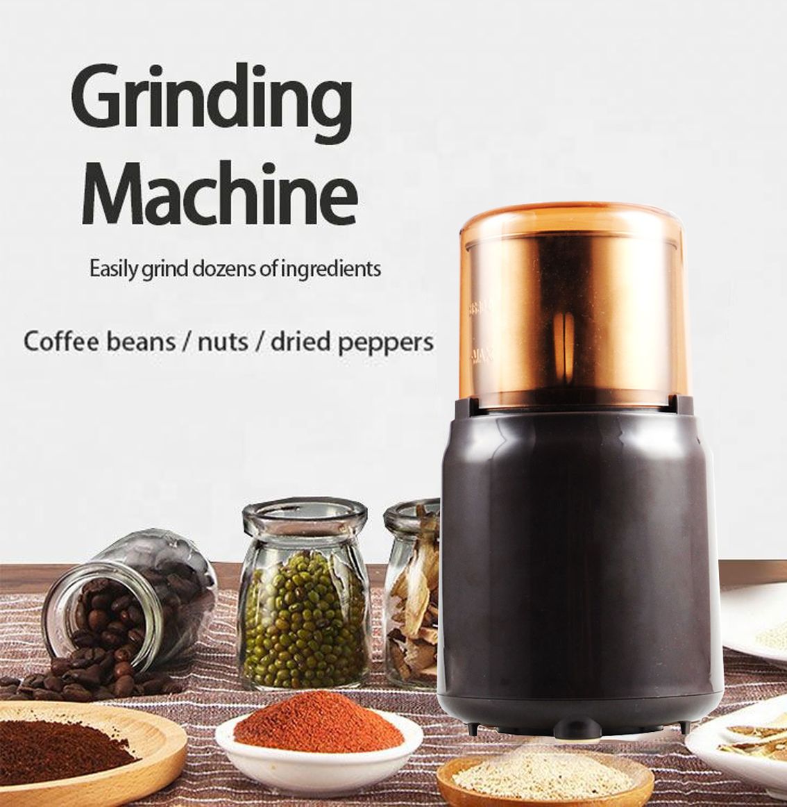 2020 Electric Coffee Grinder Spice Grinder With Stainless ...