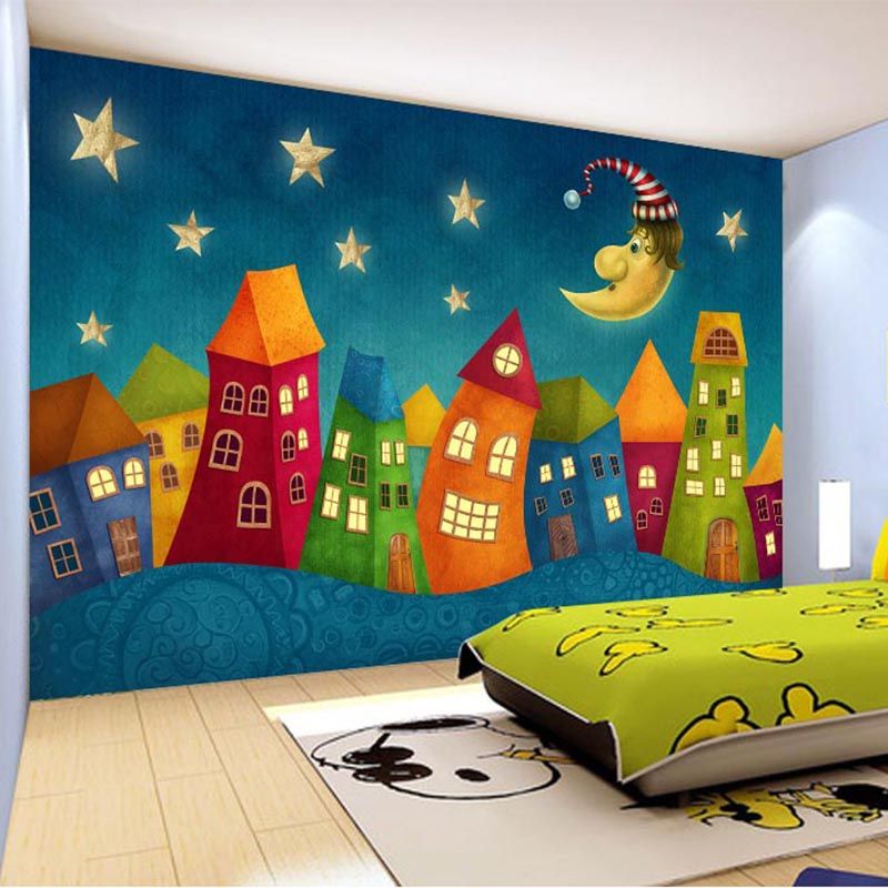 Custom Wall Paper Cartoon Children Castle 3d Wall Murals Kids Bedroom Eco Friendly Non Woven Photo Wallpaper Murales De Pared 3d From Stunning88 14 26 Dhgate Com