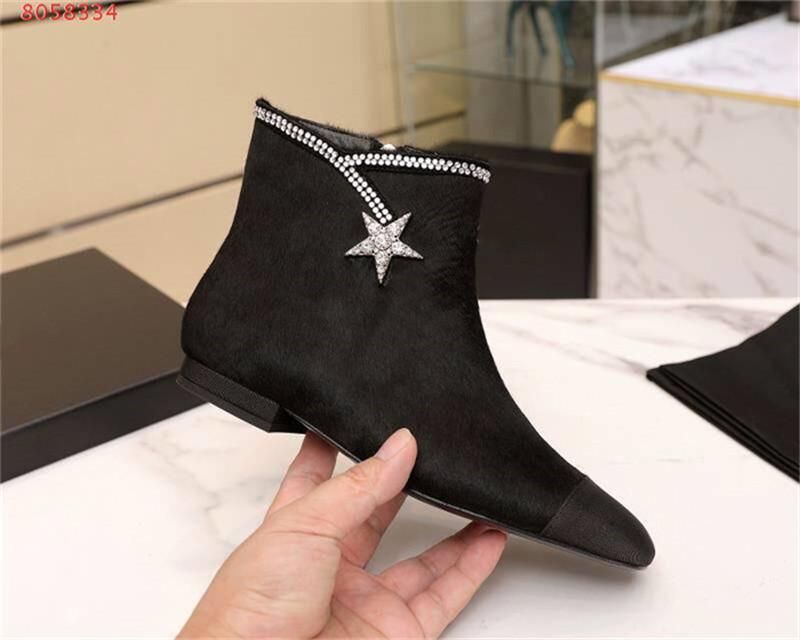 flat black suede ankle boots
