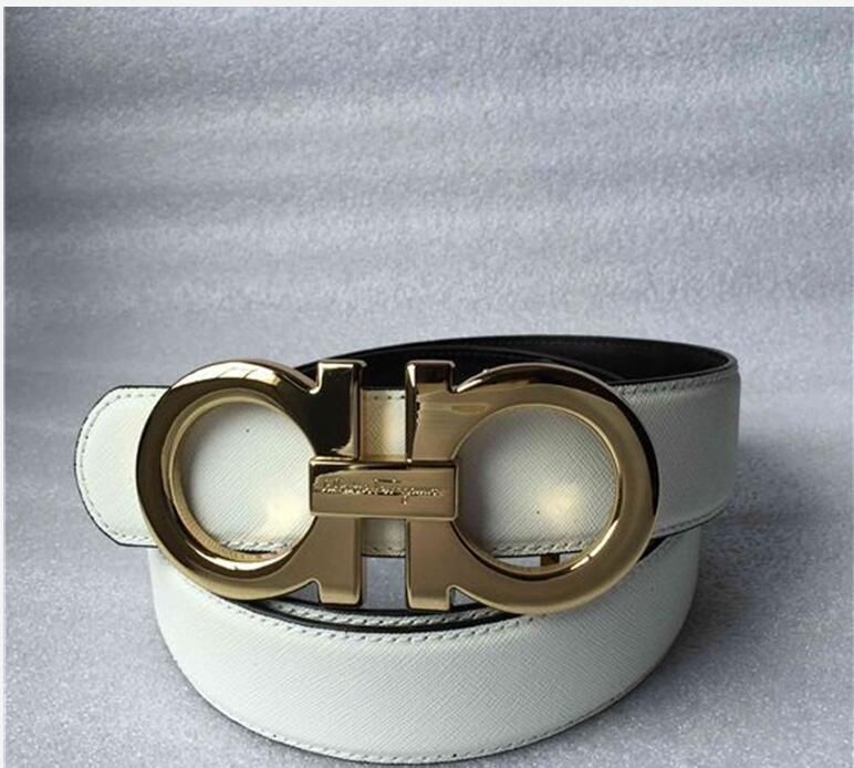 Fashion Belts Men Brand GG Belt Big Gold Buckle Genuine Leather Belt