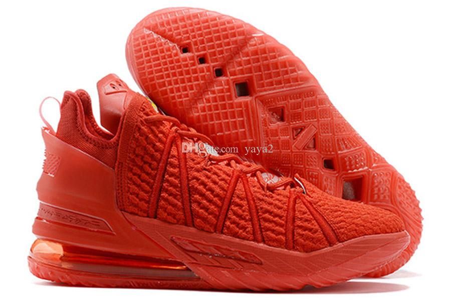red lebron 18