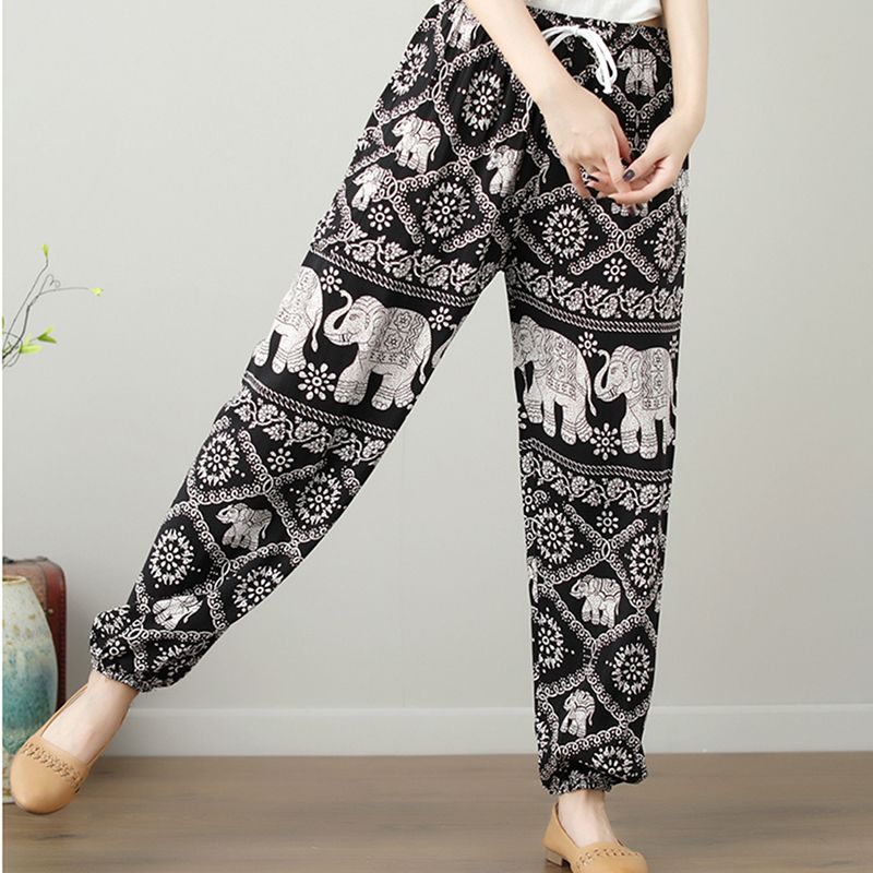 printed summer trousers