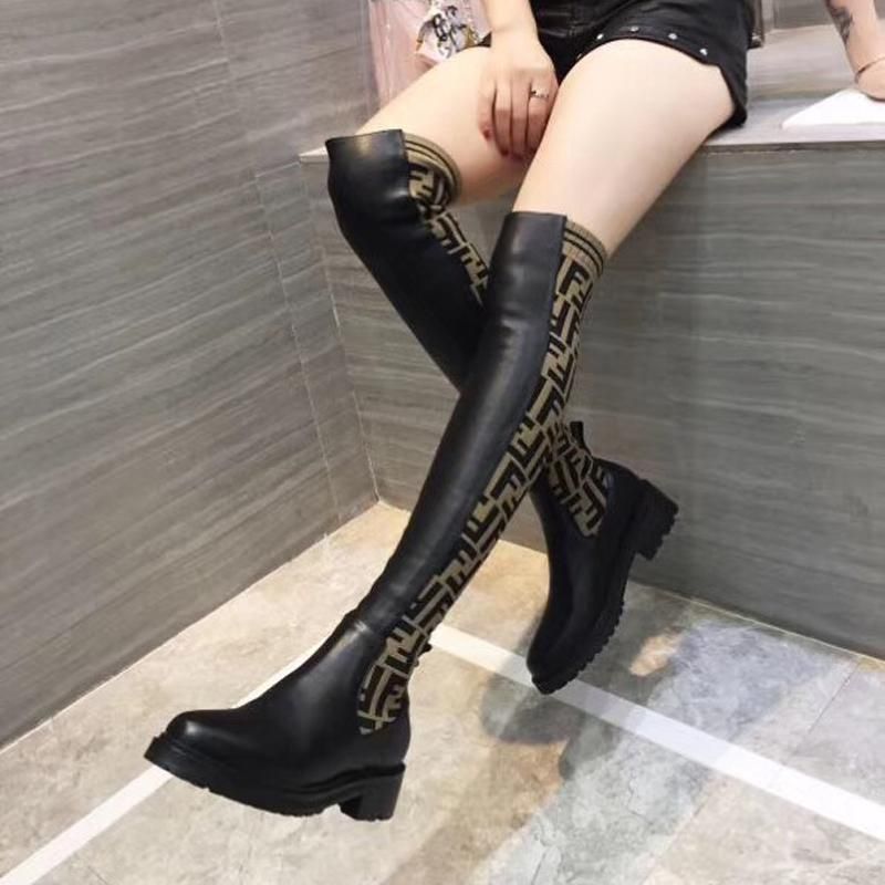 thigh high grey boots