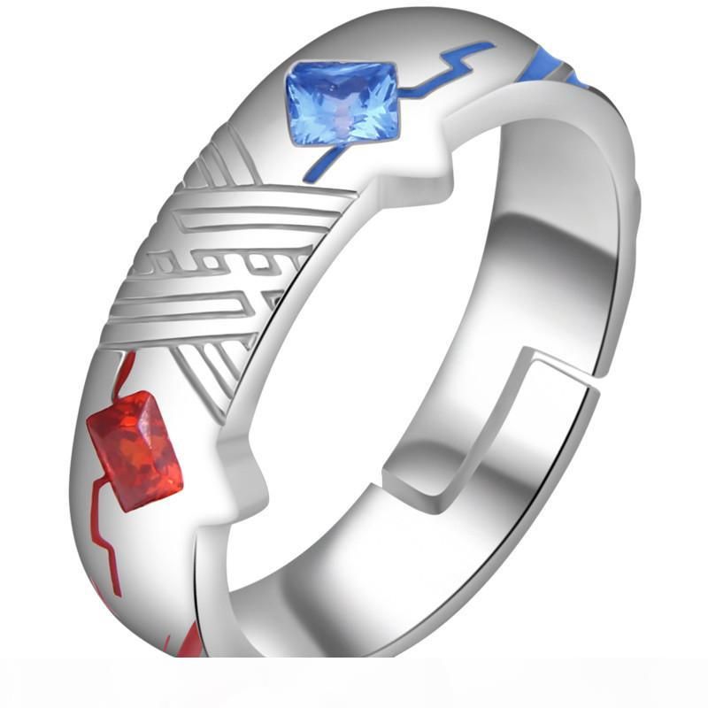 Anime Darling In The Franxx 02 Zero Two Ring Silver Adjustable Ring