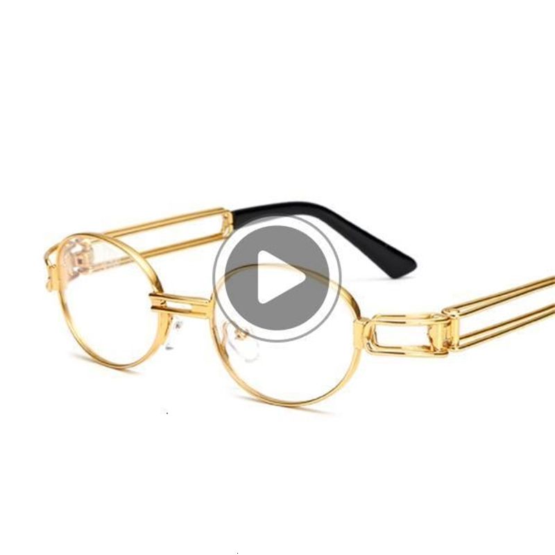 Acquista Clear Secchione Lenti Montature Occhiali Da Vista Maschio Piccole  Rotonde Ovali Metallo Donne Oro Cavo A 19,75 € Dal Wholesalesdhgates |  DHgate Italy
