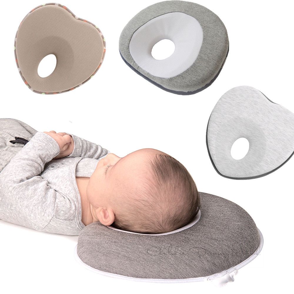 Icin Bebek Kafa Sekillendirme Yastik Duz Kafa Onleme Bas Destegi Kalp Seklinde Havalandirilmis Organik Pamuk Ve Bellek Kopuk Yatak Yastiklari Aliexpress