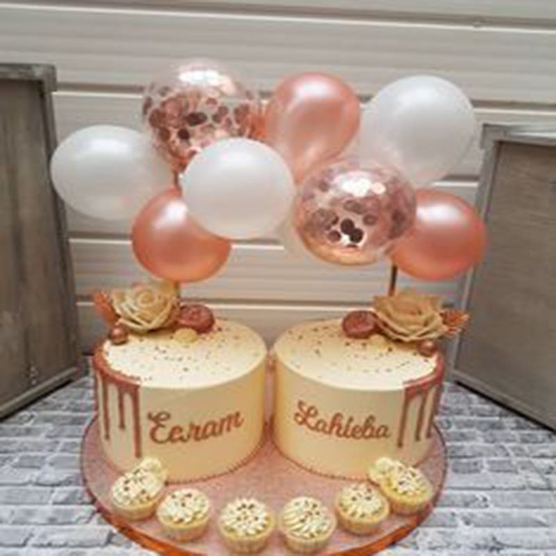 Acheter Pas Cher Emballage Independant Colore 5 Pouces Decoration Gateau Ballon Nuage Chaine Ballon Gateau Pour Navidad Fete Danniversaire Adulte Enfant Du 9 37 Fr Dhgate