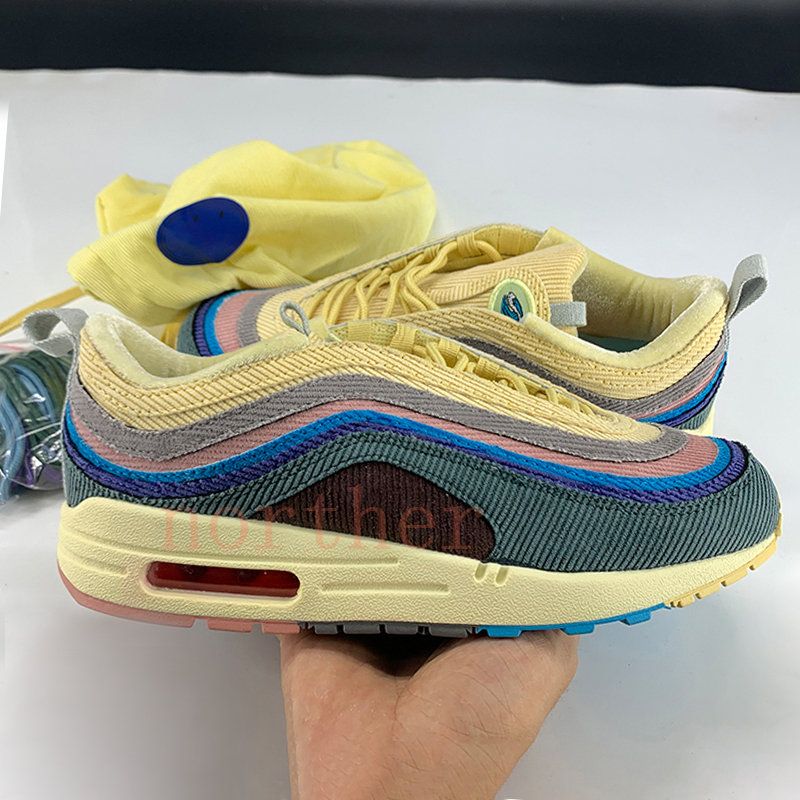 Acheter Pas Cher 2020 Sean Wotherspoon X 1 / 97s OG VF SW Hybride Hommes  Femmes Chaussures De Course Haute Qualité Hommes KPU Mode Baskets US 5.5 11  Du 22,58 € | Fr.Dhgate