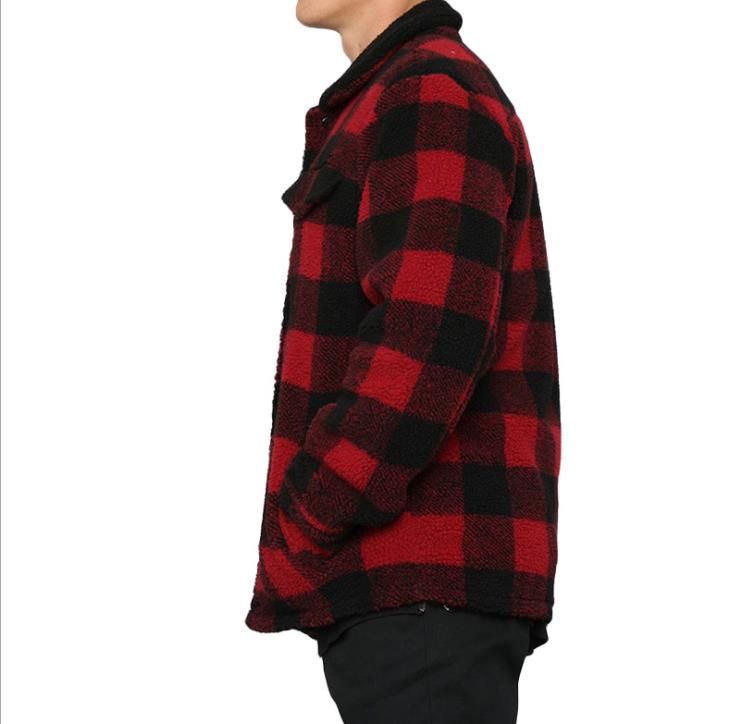 binnenkomst Gluren Intentie Heren Rode Plaid Mode Jassen Herfst Winter Revers Nekknop Pocket High  Street Shirt Jas Man Hiphop Bovenkleding Van 47,39 € | DHgate