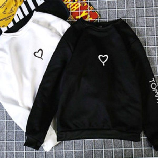 Compra Moda Parejas Amantes Sudaderas Sudaderas Con Capucha Primavera Otoño  Mujeres Casual Sudaderas Sudaderas Amor Corazón Sudaderas Con Capucha  Impresión Sudadera Tops Mujer Barato | Entrega Rápida Y Calidad | Es.Dhgate