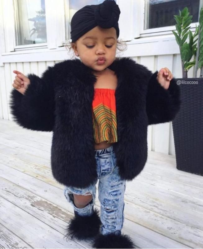 baby fur slippers