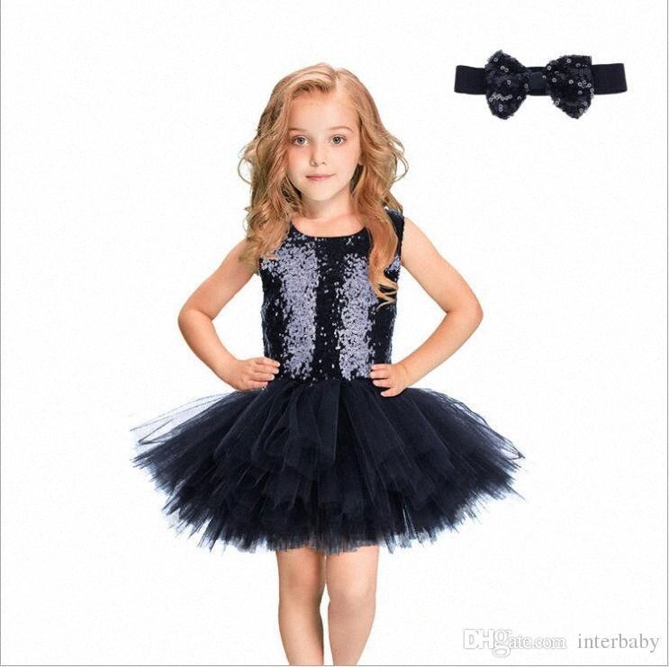 girls sequin tulle dress