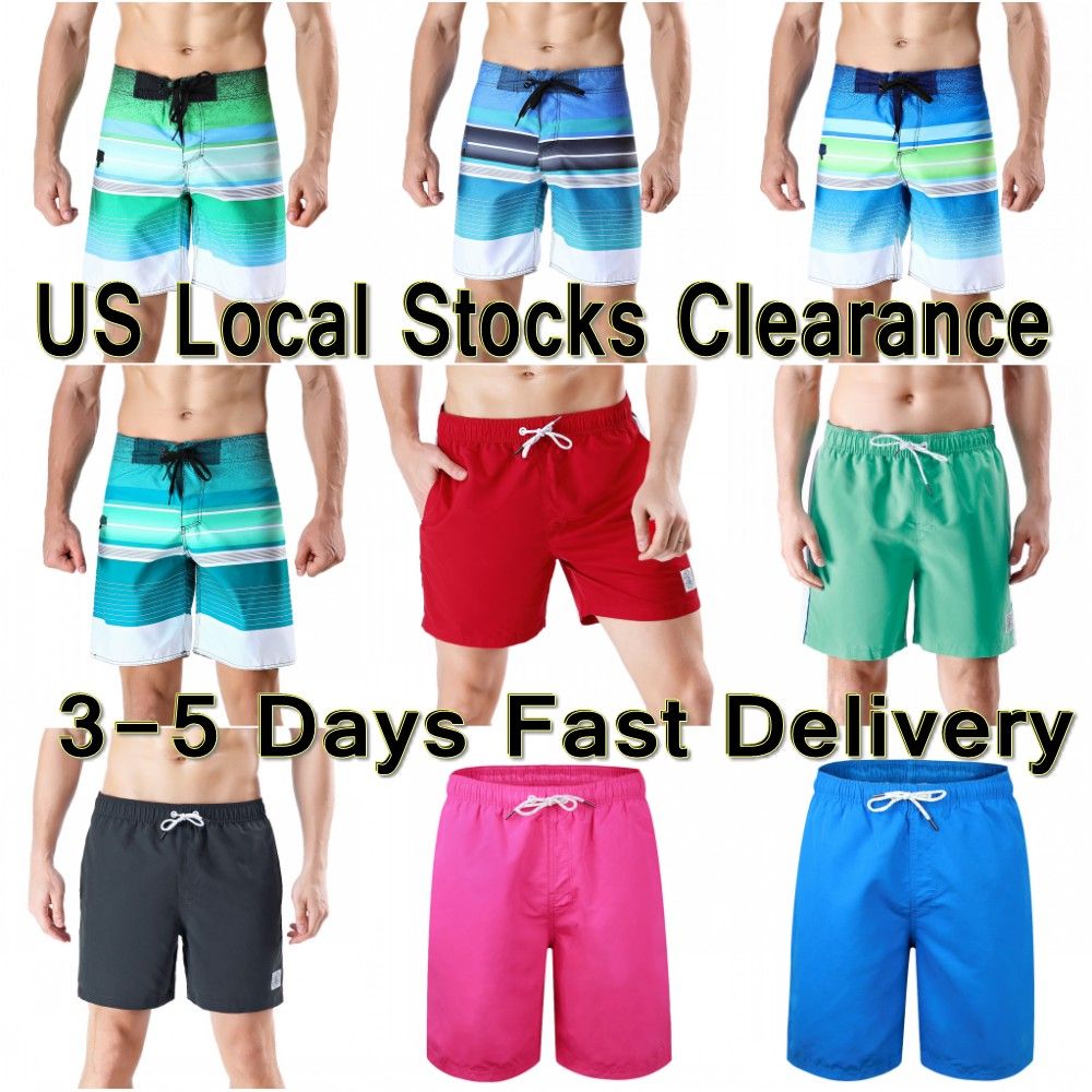 Wholesale Mens Stretchy Board Shorts Surf Trunks Swimwear With Mesh ...