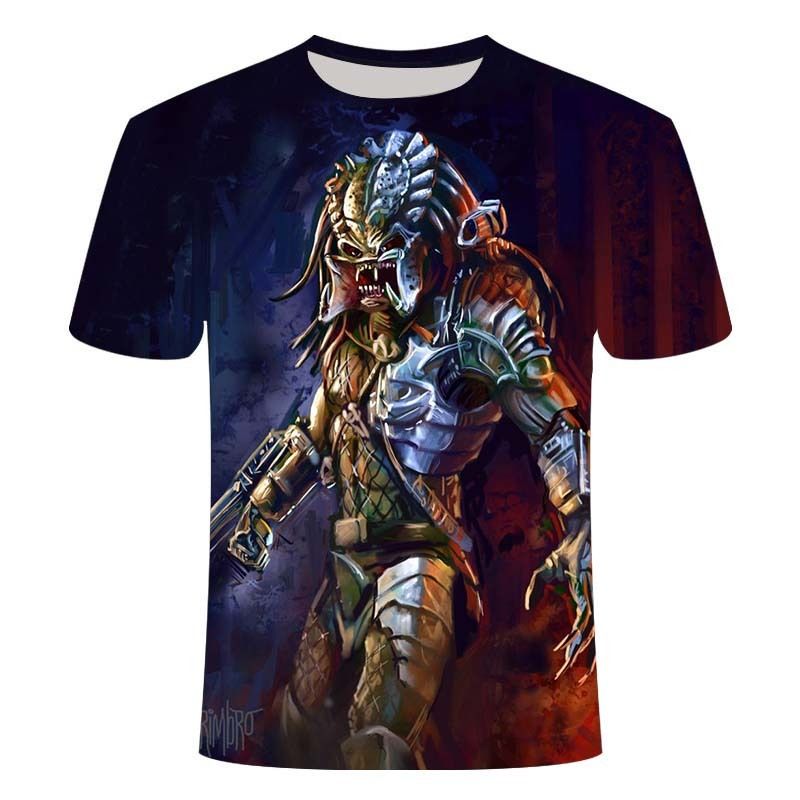 الكواكب فيلم المفترس 3d الطباعة تي شيرت المفترس 6xl رجل إمرأة قصير كم T Shirt المتناثرة الأزواج الشارع الشهير القمم تيز 2021 من Xiaoxiong77 209 42ر س موبايل Dhgate