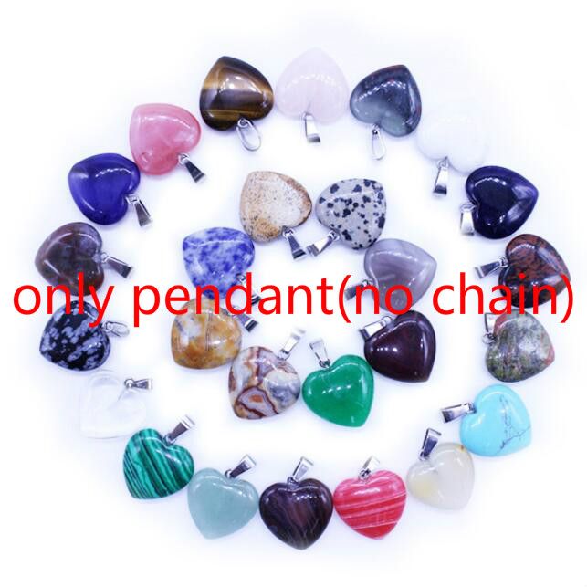 only heart shape pendant(no chain)