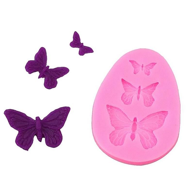 1Pcs Sugarcraft Butterfly Silicone molds fondant mold cake decorating tools  chocolate moulds wedding decoration mould