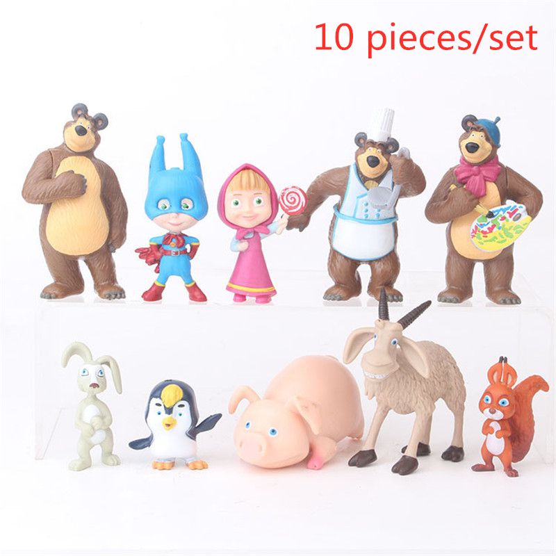 masha and the bear toy set