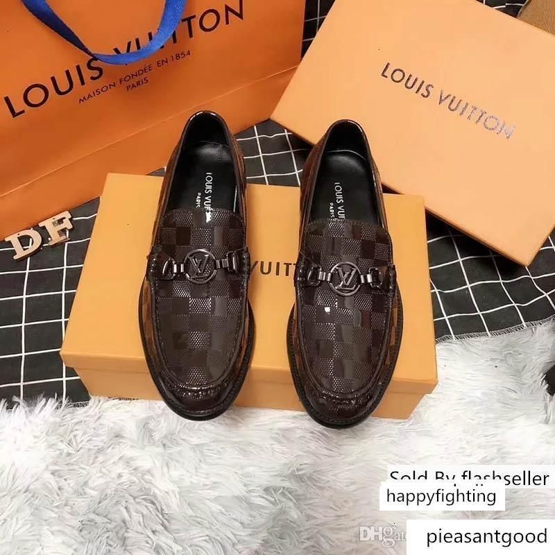 2020 Major Designer Dress Black Brown Lattice Leather Casual Loafers Men Slip On Pointed Oxford Shoes Dus Bag From Happyfighting 43 04 Dhgate Com