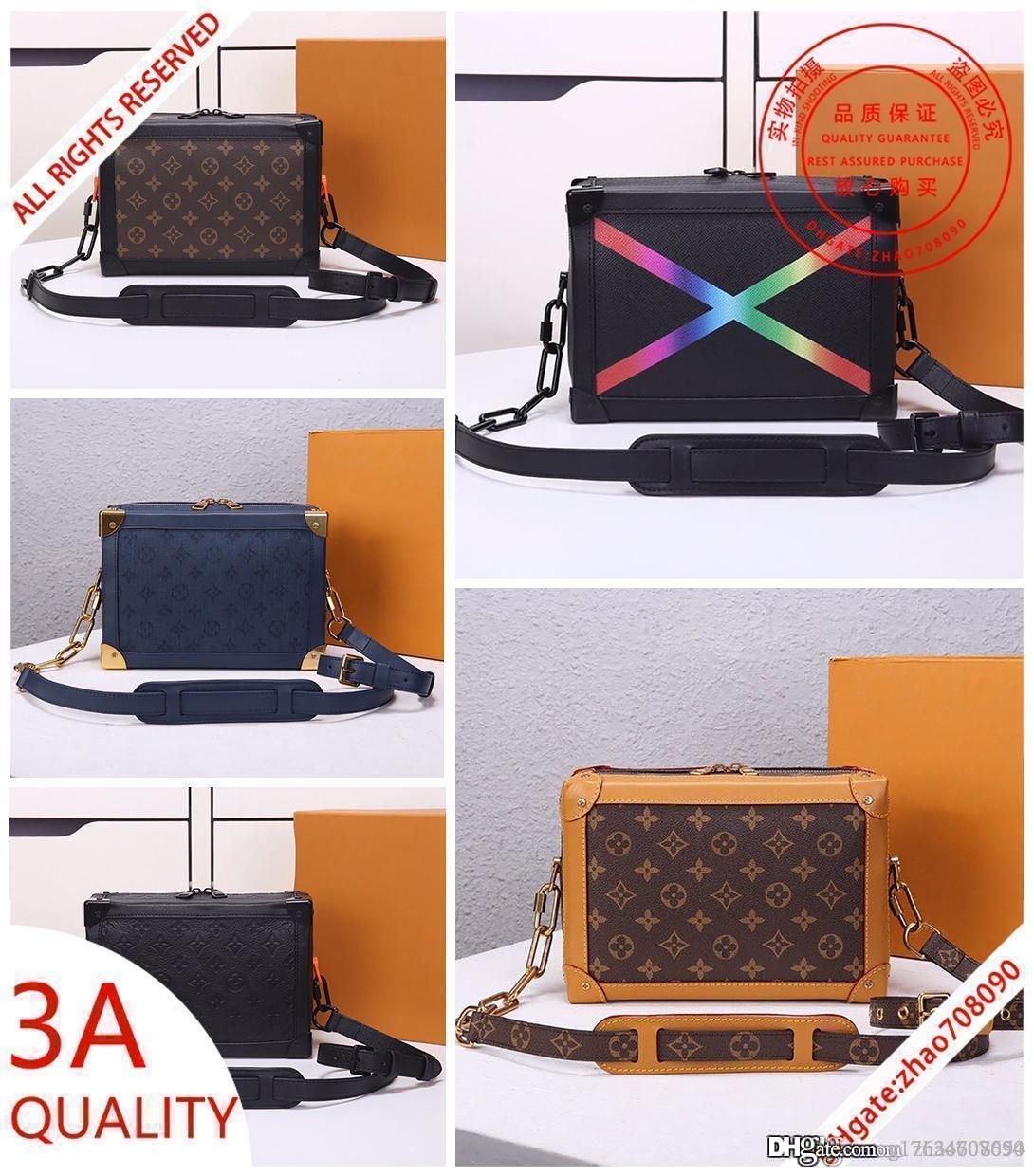 Hot Selling Soft Trunk Bag Monogrram Canvas Cross Body Bags Real Leather  Messenger Bag Man Shoulder Bag Men Wallet With Box From G17634607654,  $43.89