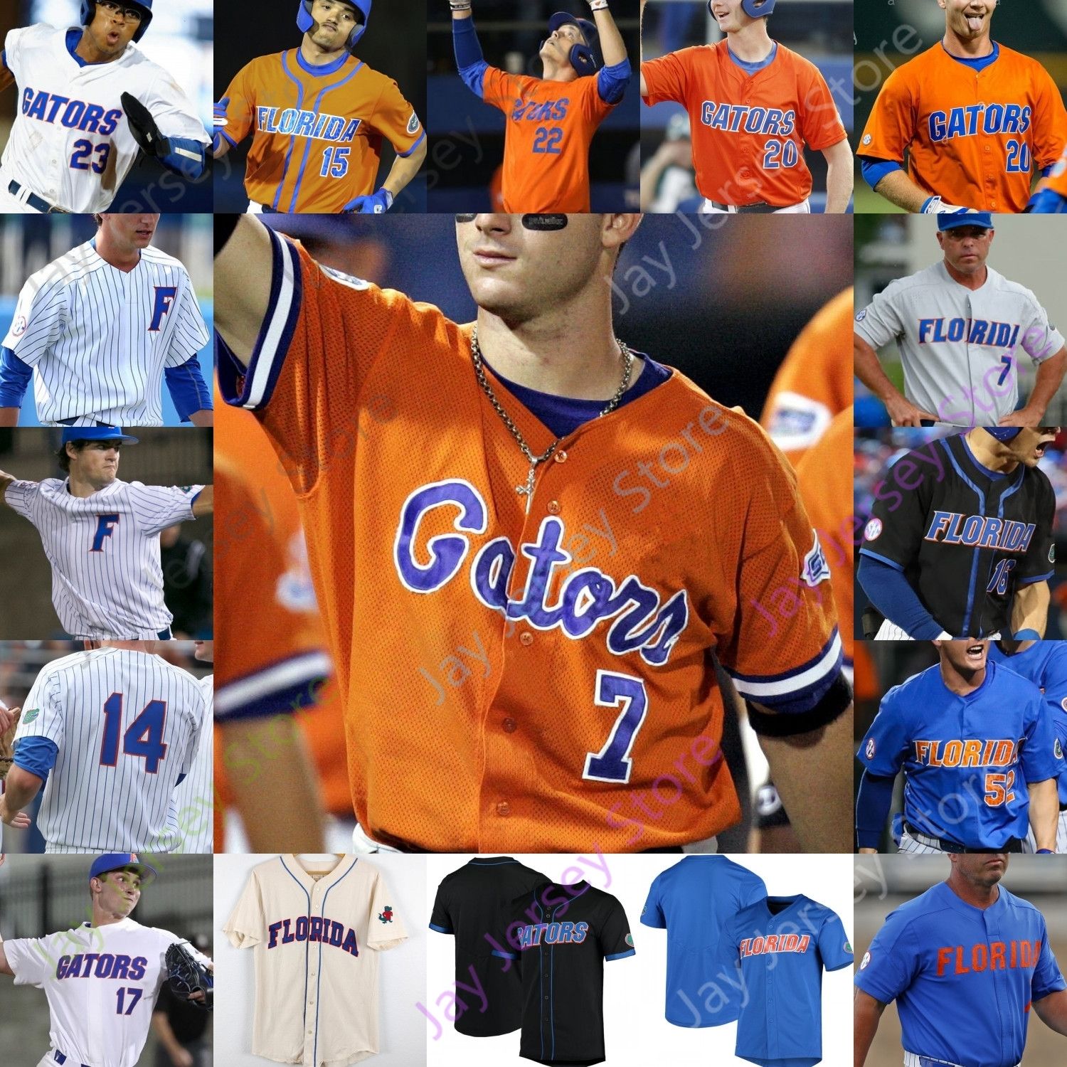 Custom Florida Gators Baseball Jersey NCAA College Austin