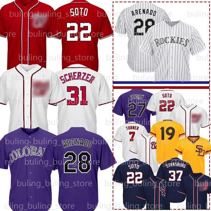 2020 22 Juan Soto Jerseys 31 Max Scherzer 7 Trea Turner 37 ...