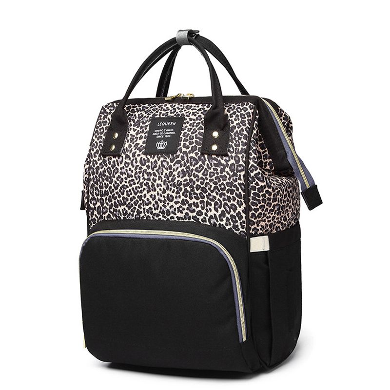 leopard diaper bag