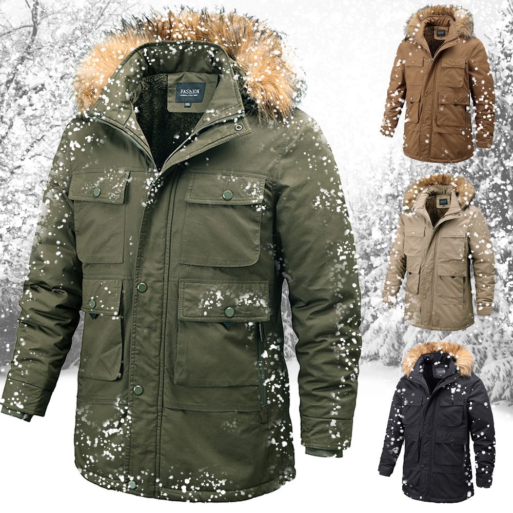 plus size fur lined coat