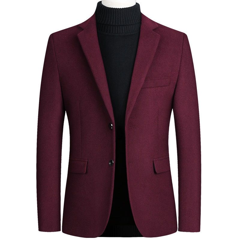 red wool jacket mens