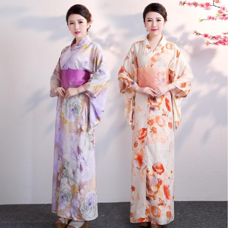 La ropa japonesa tradicional Kimono larga túnica Cosplay tema vestido de fiesta