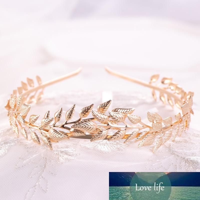 Greek Goddess Headband Costumes//Gold Leaf Branch Hair Band Crown//Bridal Wedding Headpiece