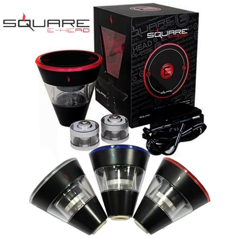 Square Electronic Hookah Head E Hose EHead EHose Vapor Refillable Mini Shisha Ehookah 8ml