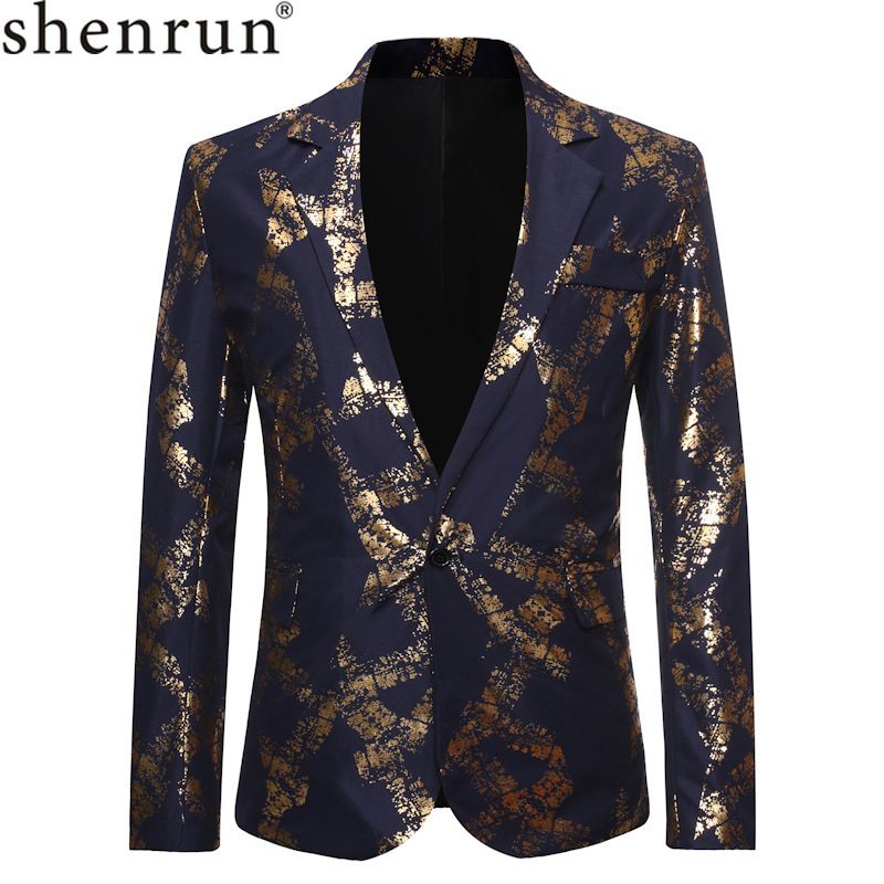 Blue and gold blazer mens Clearance