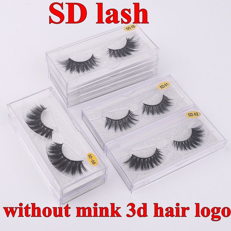 Sd Lashes Без 3d логотип Минк волос