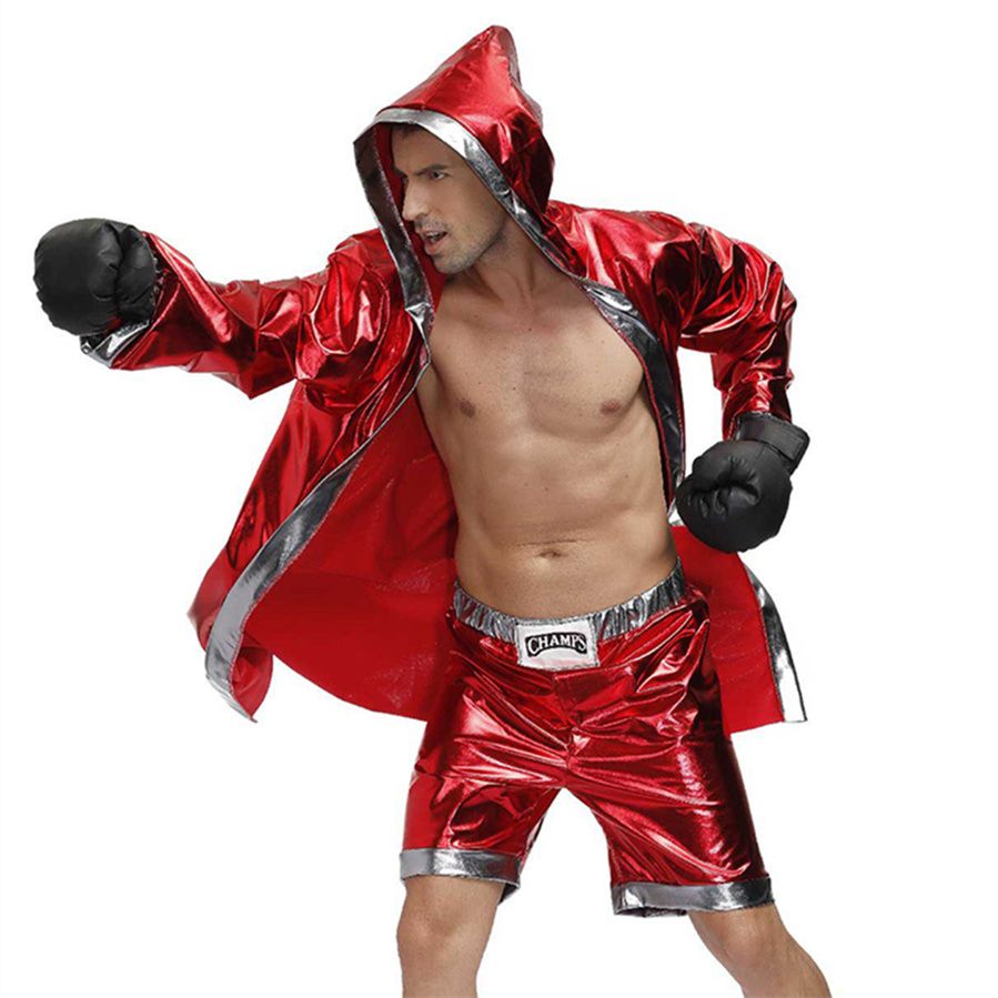 Carnaval Boxer Disfraces Para Hombres Mardi Gras Cosplay Apariencia Ropa Masculino Boxeo Traje Halloween PVC COS Uniforme De 22,87 € | DHgate