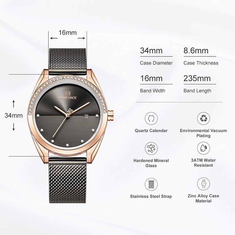 2020 Naviforce Ladies Watches Luxury Quartz Wristwatch Fashion Bracelet Women Waterproof Full Steel Clock Girl Relogio Feminino Watches Of Switzerland Cheap Watches From Htiancai 35 58 Dhgate Com