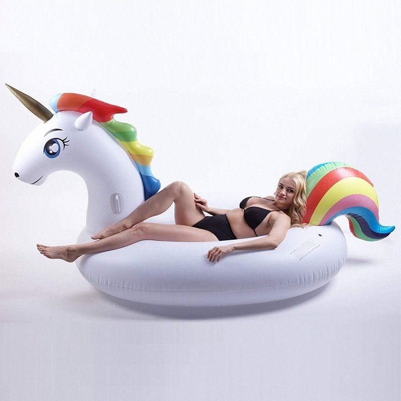 inflatable unicorn swimming ring