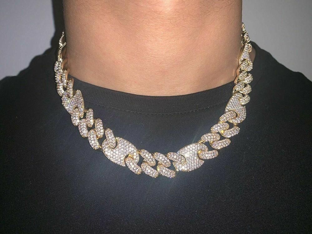 2020 12MM 14K Gold Mariner Link Chain 