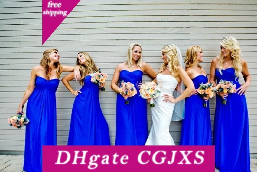 royal blue summer bridesmaid dresses