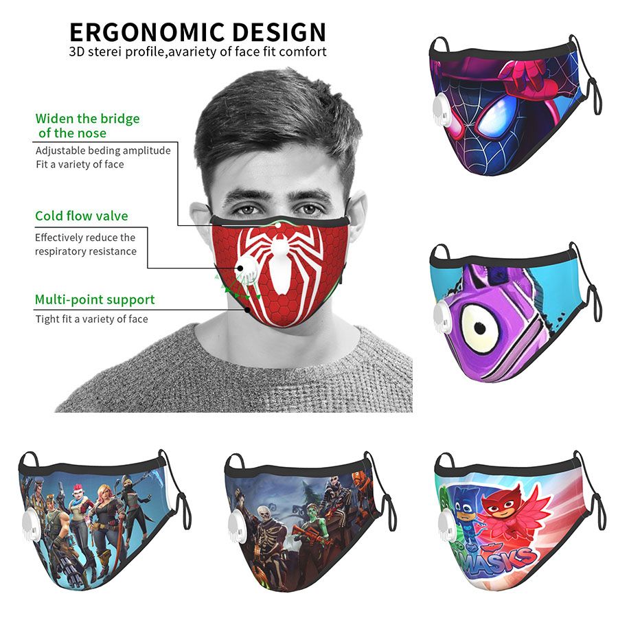 2020 Facemasks Design Red Super Hero Reusable Face Mask Fortnite Cotton Pj Masks Roblox Fashion Print With Valve Adult Respirator Free 2 Filters From Vm Tn Plus 2 58 Dhgate Com - roblox computer screen decal roblox free mask