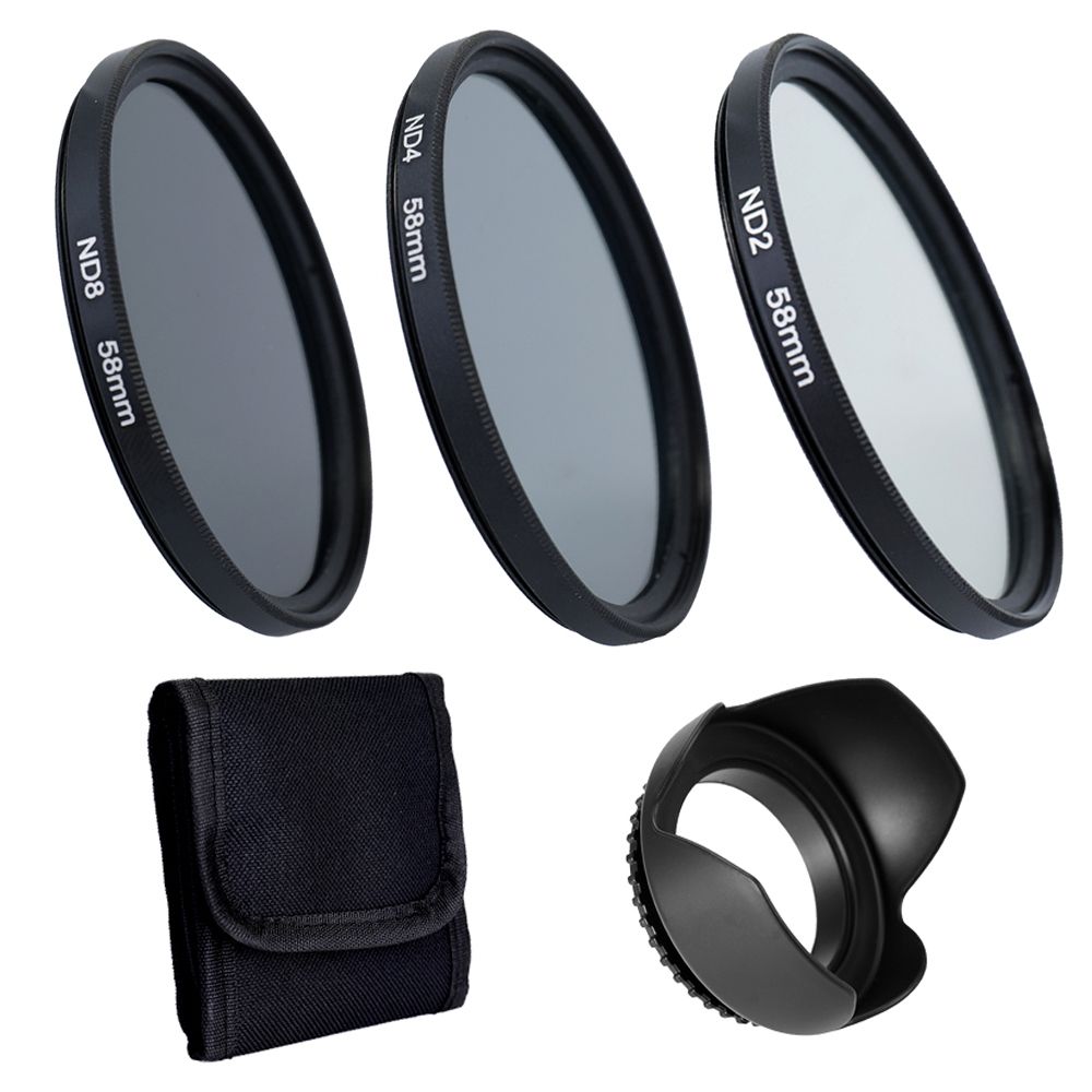 Cámara SLR conjunto de filtro ND Kit De Accesorios 10 en 1 para D Lente 52mm Canon 