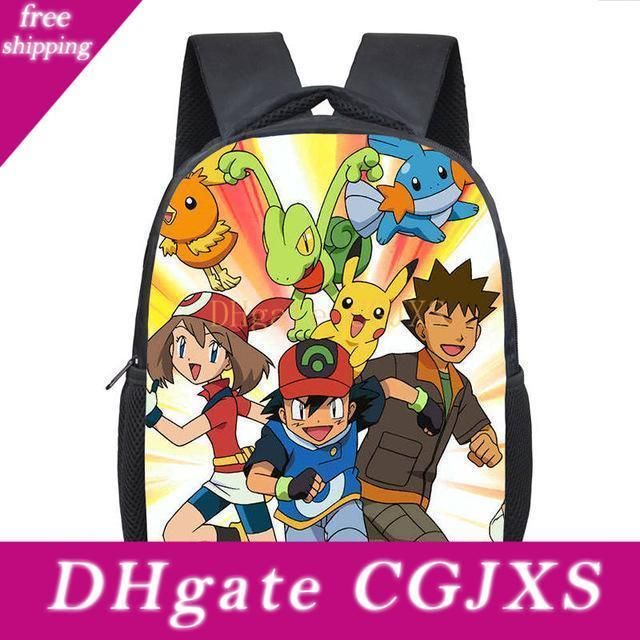 2020 Anime Backpack Pocket School Bag Ash Ketchum 100 New School Backpacks Girls Boys Toddler Bag Kids Book Bags From Palameila 39 11 Dhgate Com