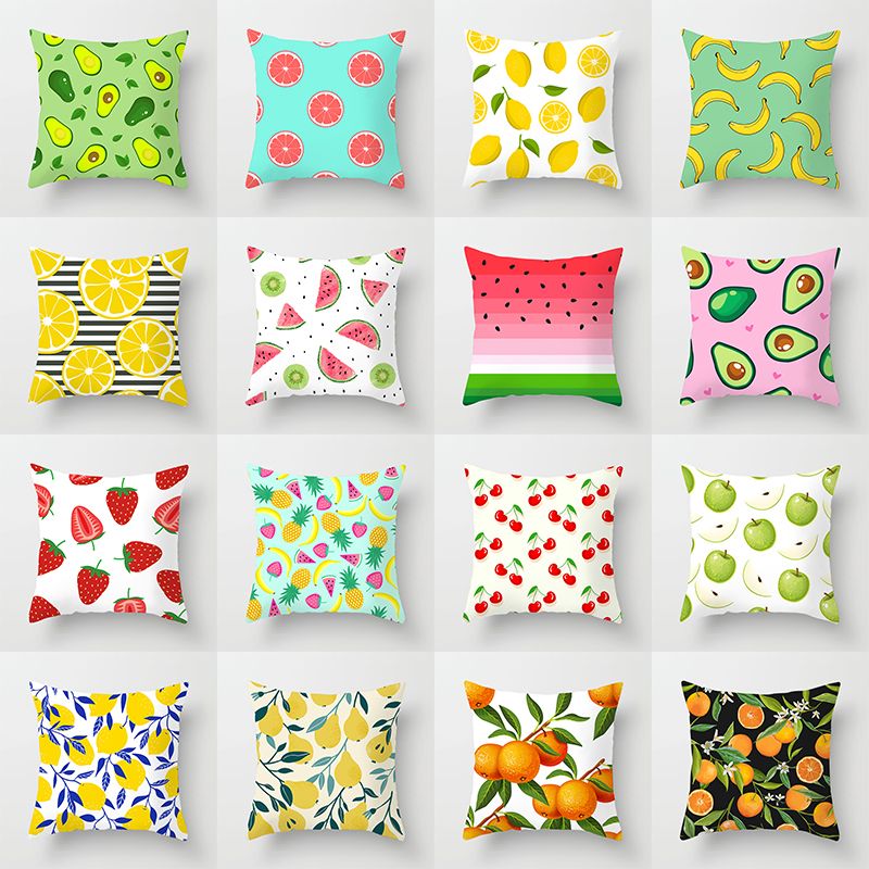 US_ Lovely Fruits Lemon Watermelon Throw Pillow Case Cushion Cover Home Car Deco US_ Lovely Fruits Lemon Watermelon Throw Pillow Case Cushion Cover Home Car Deco