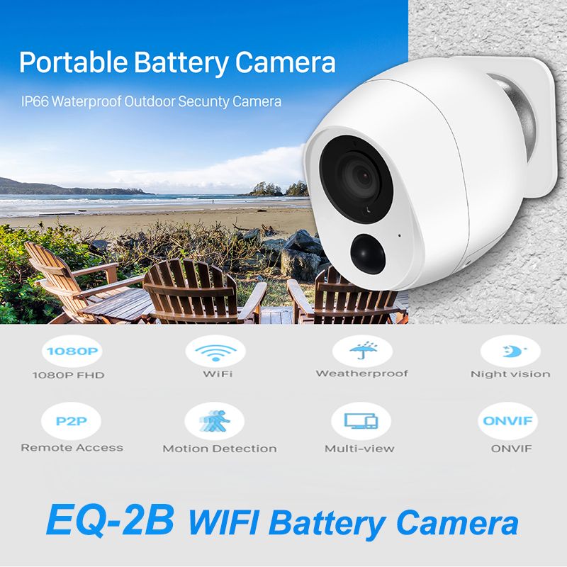 Eq 2b Mini Battery Ip Camera Portable Smart 1080p Cctv Camera Wifi Connection Pir Sensor Home Security Night Vision Waterproof Video Talk Ip Camera Online Ip Camera Pan Tilt From Funbiz 35 22
