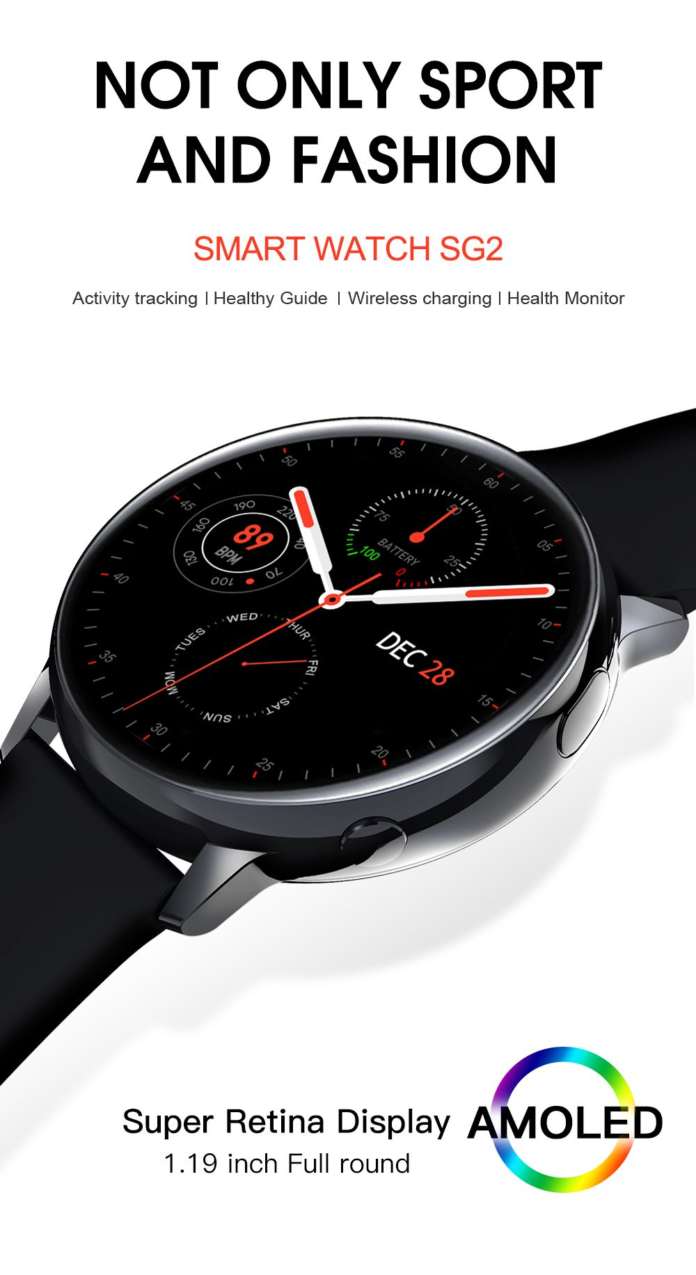android smartwatch wireless charging